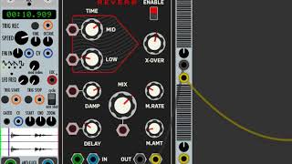 Blamsoft XFX Reverb Test  VCV Rack [upl. by Greenfield]