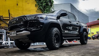 Full turboback exhaust system on a 2024 Toyota Hilux [upl. by Dierdre678]