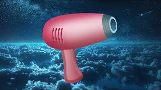 Baby Hair Dryer Sleep Sounds  White Noise hairdryer [upl. by Earissed]