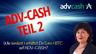 ADV Cash Wie Ein und Auszahlen Tausch in Krypto [upl. by Linda]