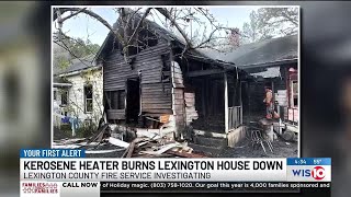 Firefighters Kerosene heater sparks Lexington County fire displacing 6 [upl. by Brittaney]