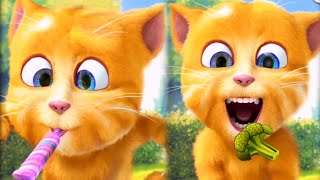 My talking Ginger Live  माय टॉकिंग जिंजर  Talking Tom shorts cartoon collection [upl. by Ueih]