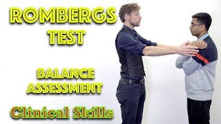 Romberg Test  Proprioception Balance Assessment  Clinical Skills  Dr Gill [upl. by Nellie]