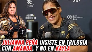 Julianna Peña prefiere a Amanda Nunes sobre Kayla Harrison [upl. by Mackoff]