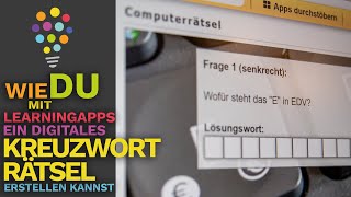 Wie du mit LearningApps ein digitales Kreuzworträtsel erstellen kannst [upl. by Saudra]