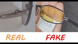 Vogue sunglasses real vs fake How to spot fake Vogue eyewear [upl. by Aimet]