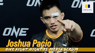 Joshua Pacio wants Jarred Brooks in Qatar  ONE Fight Night 15 post event interview [upl. by Rebmat]