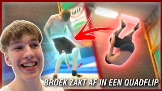 ZIJN BROEK ZAKT AF IN EEN QUADFLIP  VLOG 73 [upl. by Kcirrag]