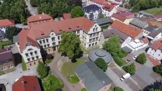 NIESKY  Flying over the city with NY in Saxony with a drone of new generation  Germany [upl. by Swayder]