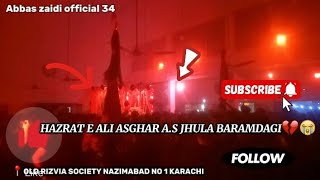 6 Muharram  Barmdagi ejhulla janab e Ali asghar as old rizvia society 2024 [upl. by Maffei814]