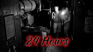 Overnight in a Haunted Caboose 24 Hour Challenge [upl. by Mutz]