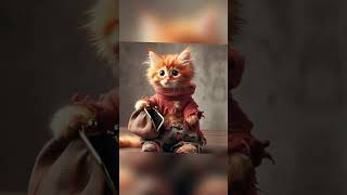 Heartbreaking Tale of an Orange Kitten The Struggle for Survival aigeneratedart aiart pets cat [upl. by Tamer]