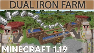 How to Build an EASY Minecraft 119 Iron Farm with DOUBLE Iron Golem Rates [upl. by Kuehnel468]