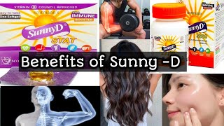 Benefits SunnyD Tablets Vitamin D³ Tablets Skin  Hair  Bones [upl. by Nosnah]