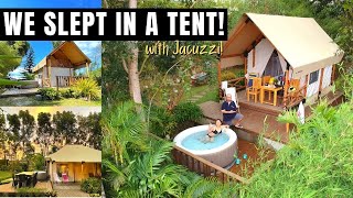 THE PARK SILANG GLAMPING NEAR MANILA  Cozy Glamping Tents with Jacuzzi  Tent Tour and Review 2021 [upl. by Clintock903]