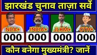 Jharkhand Assembly Election Opinion Poll 2024 Jharkhand Chunav Exit Poll 2024 NDA Vs INDIA Vs JLKM [upl. by Kaleb]