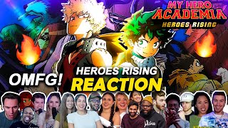 OMG🔥My Hero Academia HEROES RISING MOVIE⚡quotThis is Awesomequot Part 1 Reaction Mashup [upl. by Kobe]