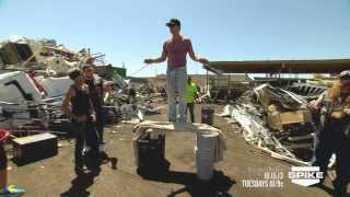 Criss Angel BeLIEve Vanishing In A Junkyard On Spike [upl. by Niryt]