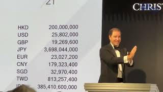 Christie’s Hong Kong The 3 last minutes of the auction of Les Nymphéas by Claude Monet Sept 2024 [upl. by Libby]