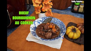 BŒUF BOURGUIGNON AU COOKEO  SALLY CUISINE Épisode 153 [upl. by Ivana805]