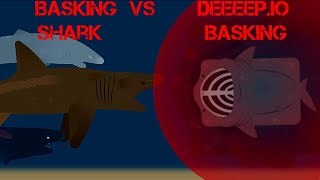 IRL Basking Shark VS Deeeepio Basking  Deeeepio StickNodes Animation [upl. by Backer]