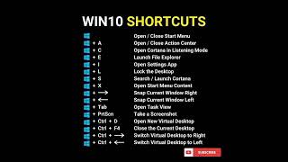 Top Windows 10 shortcuts 🔥 Subscribe for more quick tech tipskeyboard tech coding subscribe [upl. by Cassey621]