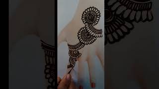 Short video mehndi design for back hand mehndi design easy mehndi howtomakemehndidesign [upl. by Alletnahs]