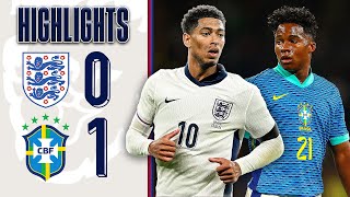 England 01 Brazil  Endrick Scores Late Winner  Highlights [upl. by Ahseinaj]