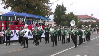 The Livingston Middle School Marching Band at the 2010 Santa Cruz Band Review [upl. by Cini484]