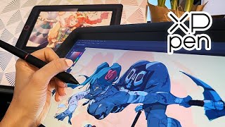 Drawing With amp Reviewing XPPEN Artist 156 Pro Tablet [upl. by Ennaul]