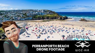 Perranporth Drone Footage [upl. by Elicul]