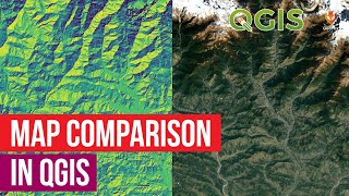 How To Create Comparison Map In QGIS  Side By Side Comparison Map  QGIS Tutorials  QGIS [upl. by Quincey332]