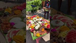 Boodle fight at Siargao Island is a MUST siargao boodlefight philippines seafood [upl. by Rhu]