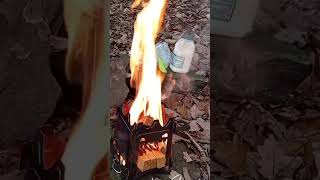 Bush box stove ready bushcraft survival outdoors [upl. by Nemraciram]