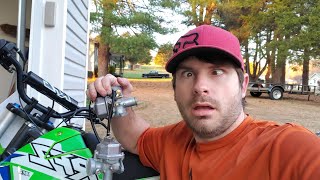 How Fast Is The Amazon Pit Bike With An Upgraded Carb [upl. by Breeze]