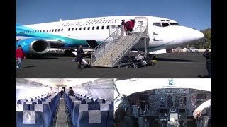 CABIN TOUR Nauru Airlines 737300  Including Flight Deck [upl. by Arola51]