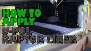 How to apply UPOL Raptor Truck Bed liner [upl. by Eillod]