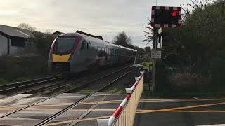 Saxmundham Chantry Road Level Crossing Suffolk 15022024 [upl. by Ahselrac665]