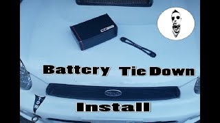 How to Cobb Tuning Battery Tie Down Install on WRX [upl. by Aronow]