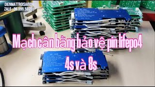 Mạch bảo vệ amp cân bằng pin lifepo4 hệ 12v và 24v [upl. by Fonseca]