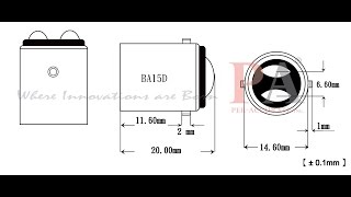 Bay15d Ba15d base Auto LED BULB introduction PA [upl. by Eresed]