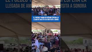 El pueblo yaqui espera en Vícam la llegada de AMLO en su última visita a Sonora [upl. by Hyo84]