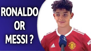 Messi or Ronaldo Responses from Legends Youngsters Managers ft Mbappe Ronaldo Jr Bellingham [upl. by Amocat]