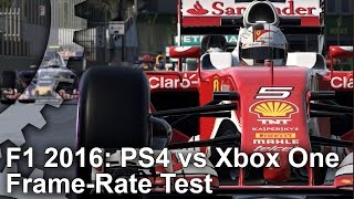 F1 2016 PS4 vs Xbox One Gameplay FrameRate Test [upl. by Telford169]