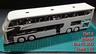 Make a Custom Bus RC Double Decker from Used PVC Pipes part 4 Interior [upl. by Geesey]