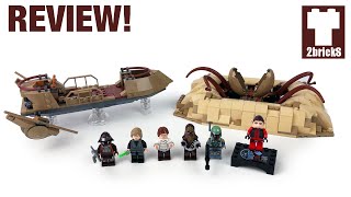 LEGO Desert Skiff amp Sarlacc Pit 75396 2bricks Review  GREAT Skiff way overpriced [upl. by Eimia]