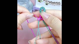 Nylon Thread 05mm diy handmade braided bracelet [upl. by Dagmar]