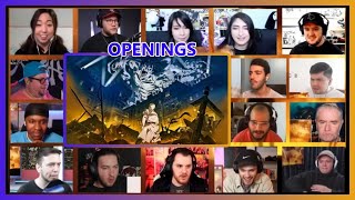 Attack on Titan All Openings 17 Reaction Mashup [upl. by Myrta]