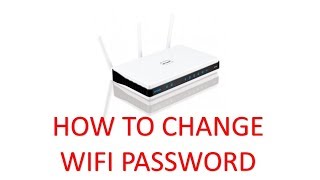 How To Change WIFI Password  Change WIFI Password [upl. by Kynan]