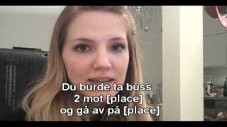 Norwegian Language Directions 2 and Small Sentences [upl. by Bilski]